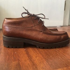 Cole Haan Leather Moc Toe Oxfords